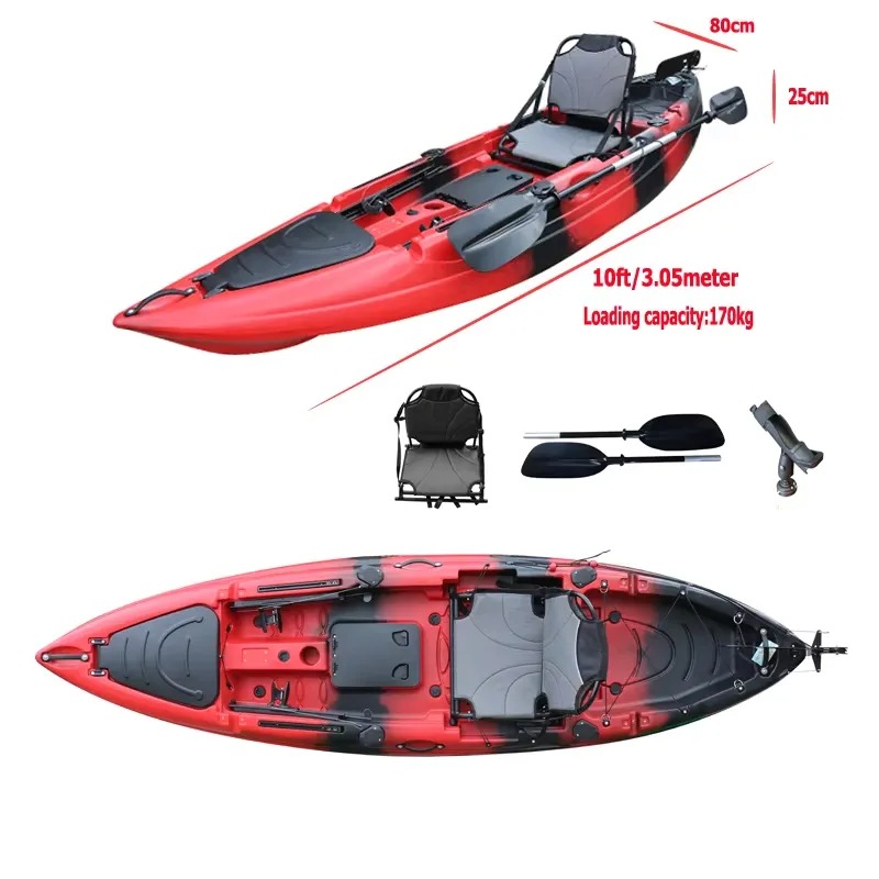 10ft Single Seat Sit on Fishin - Fishing Boat Paddle ulasan dan harga