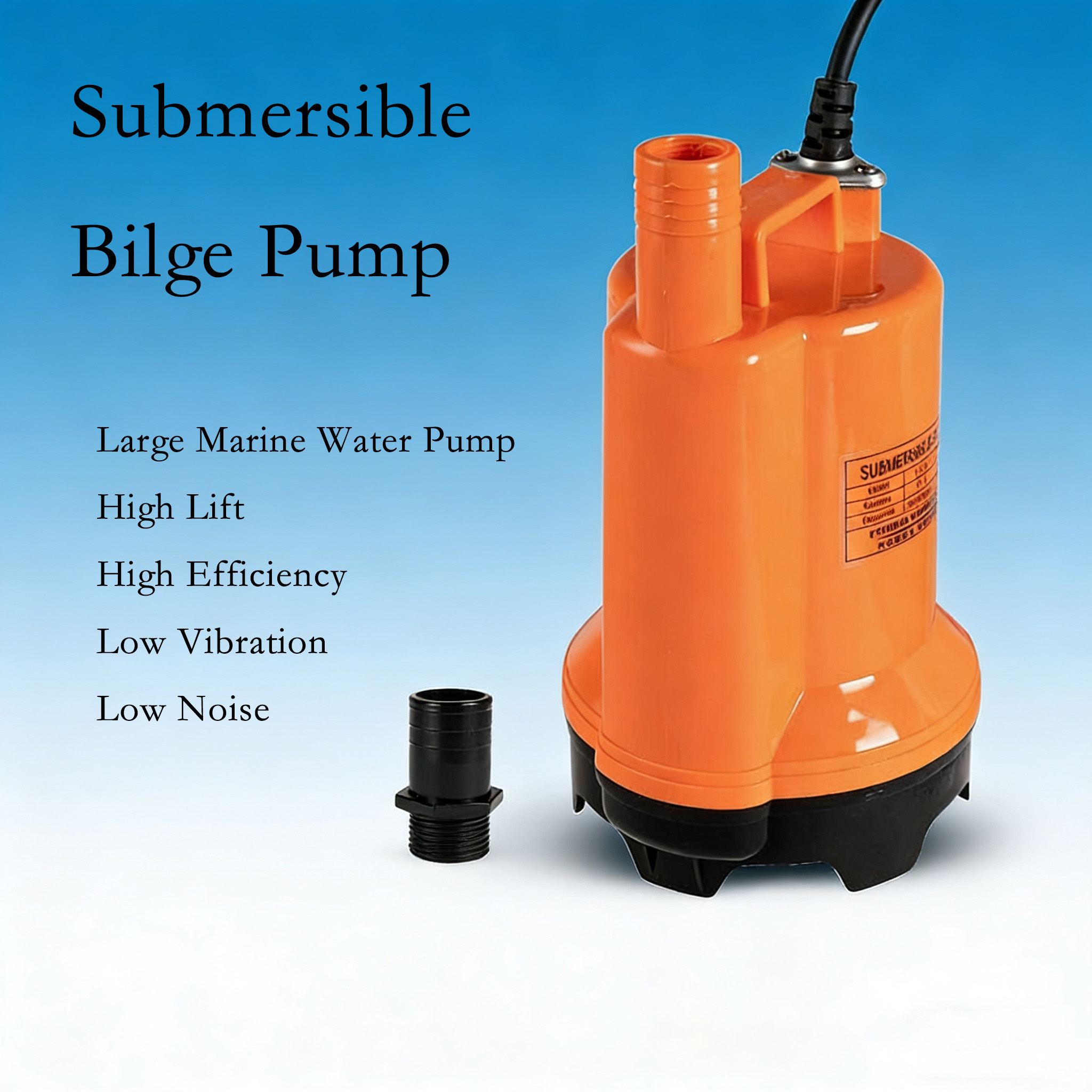 12V DC Submersible Water Pump, - Fishing Boat Bilge Pump ulasan dan harga